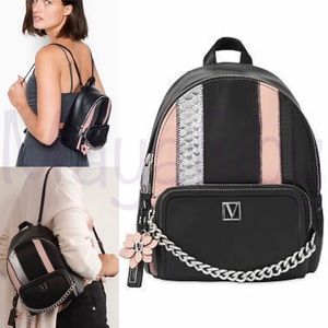 Victorias Secret Backpack Exotic Mix Black VS PINK